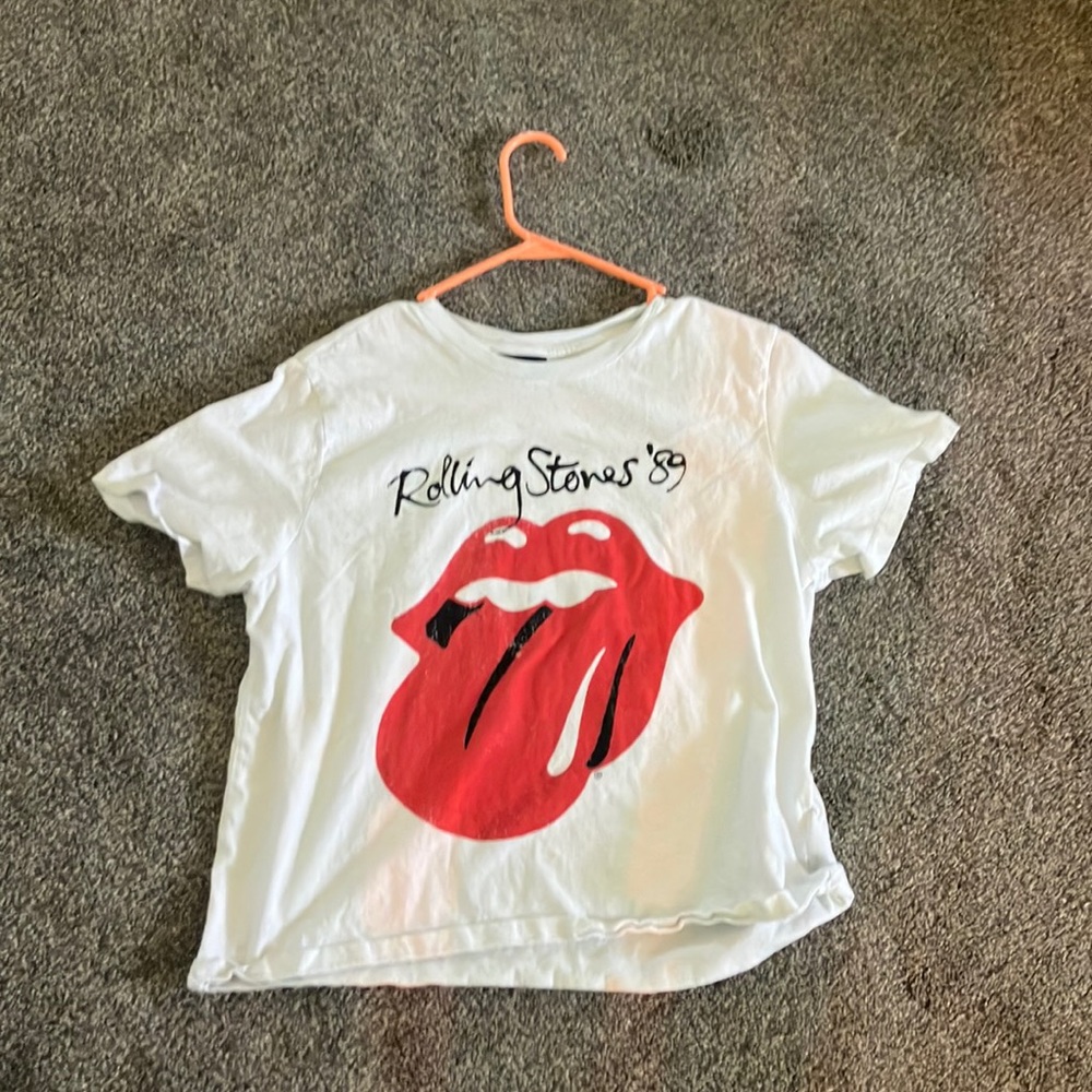 Cotton on Rolling Stones band tee